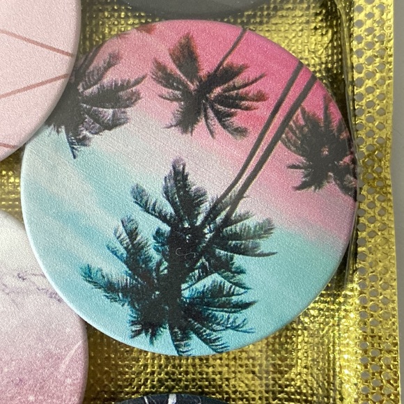 Cellphone Popsockets 6 Pieces Marble Pink Black - Picture 4 of 10